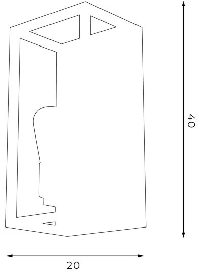 Nástenné svietidlo FRAME 2xE27/60W/230V