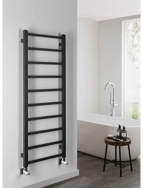 Sapho - Kúpeľňový radiátor METRO DOS 247W/230V 40x114 cm matná čierna