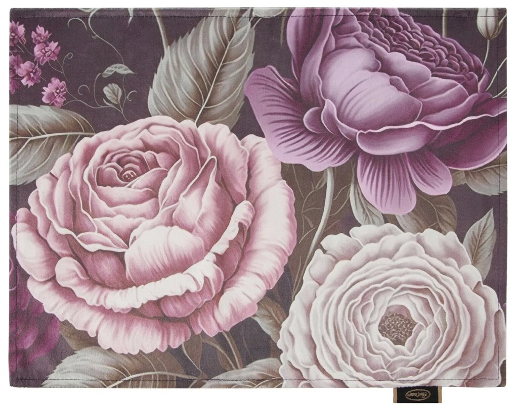 SADA 4 KS PRESTIERANIE NA STÔL VELVET4 30X40 CM KVETY