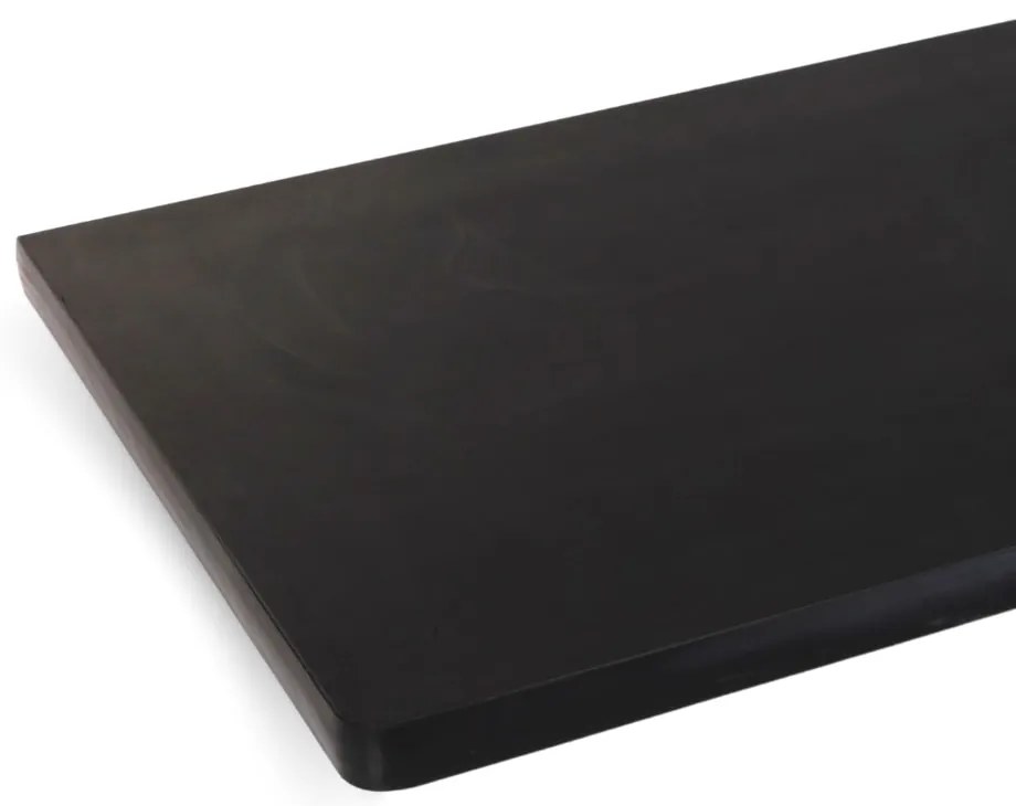 Dielenský stôl Solid MDF-21, 150 cm, 2 závesné boxy, čierna