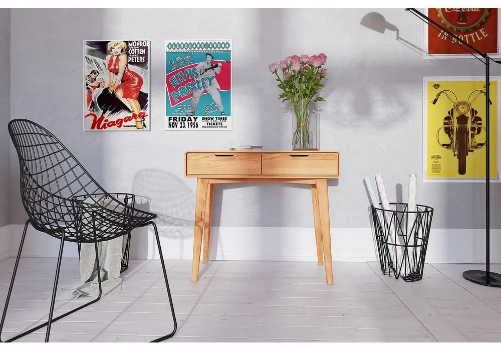 Toaletný stolík z bukového dreva 90x40 cm Greg - The Beds