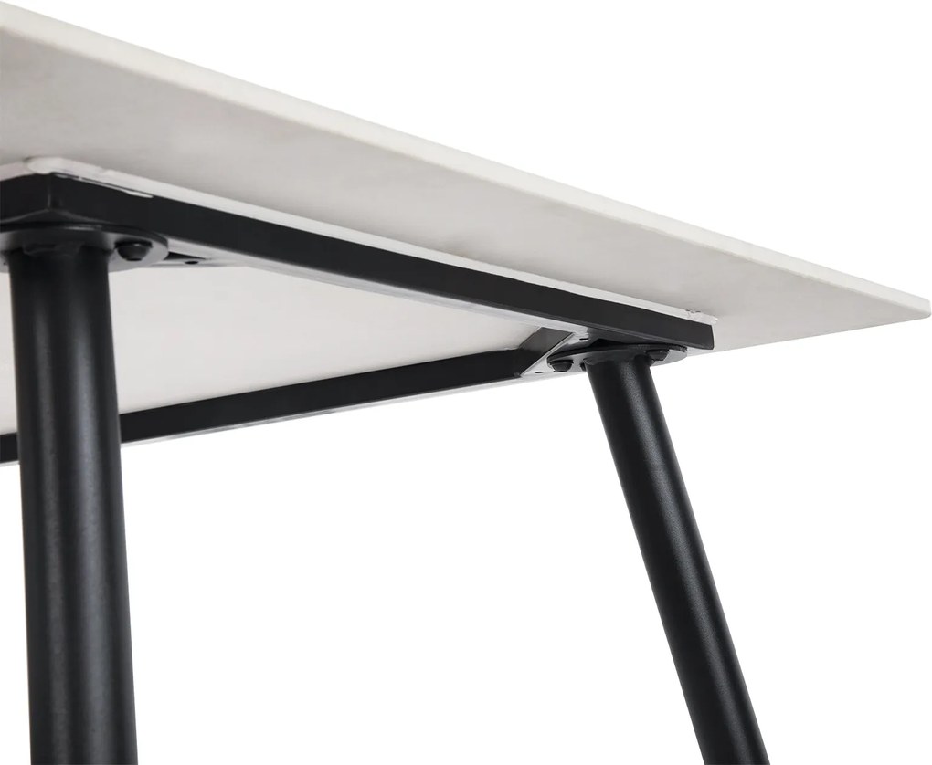 Noela Jedálenský stôl s keramickou doskou v dekore bieleho mramoru CERAMON 120