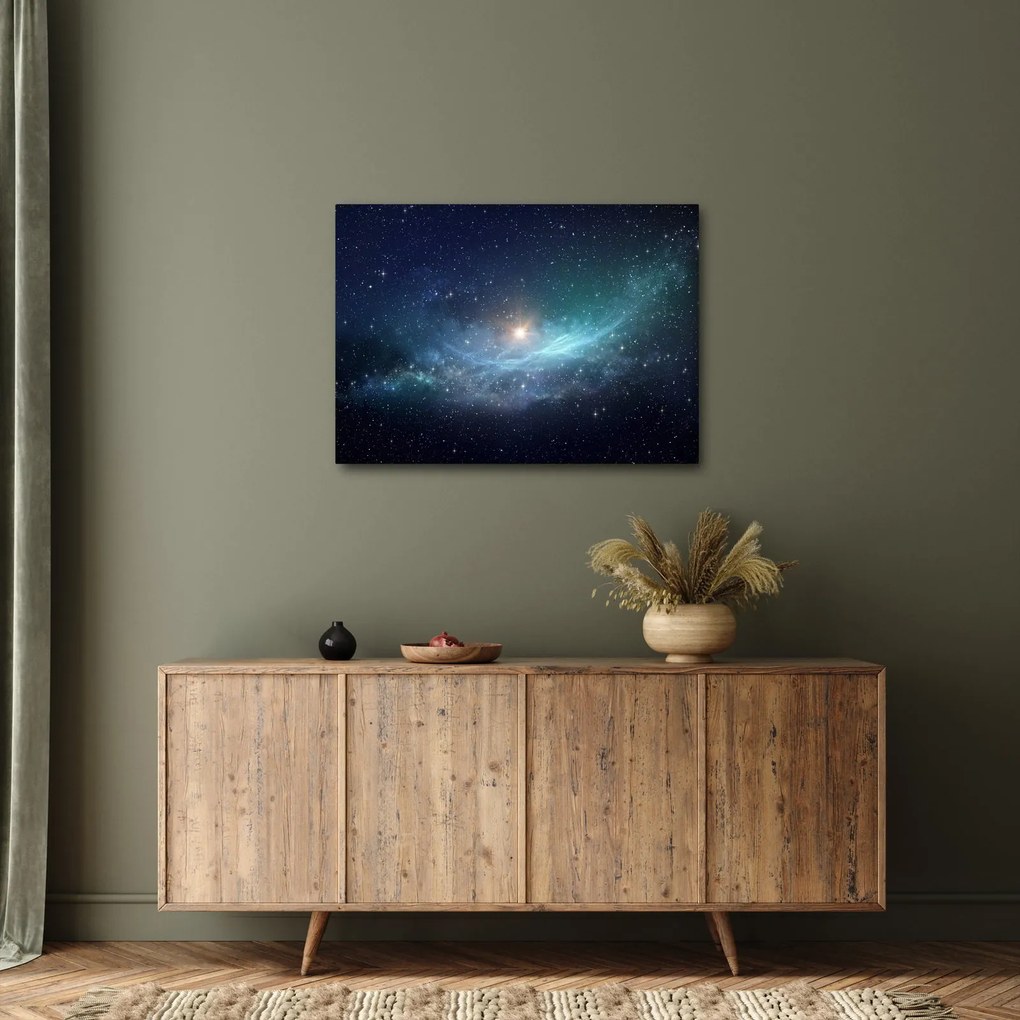 Obraz - Hviezdy a hmlovina (70x50 cm)