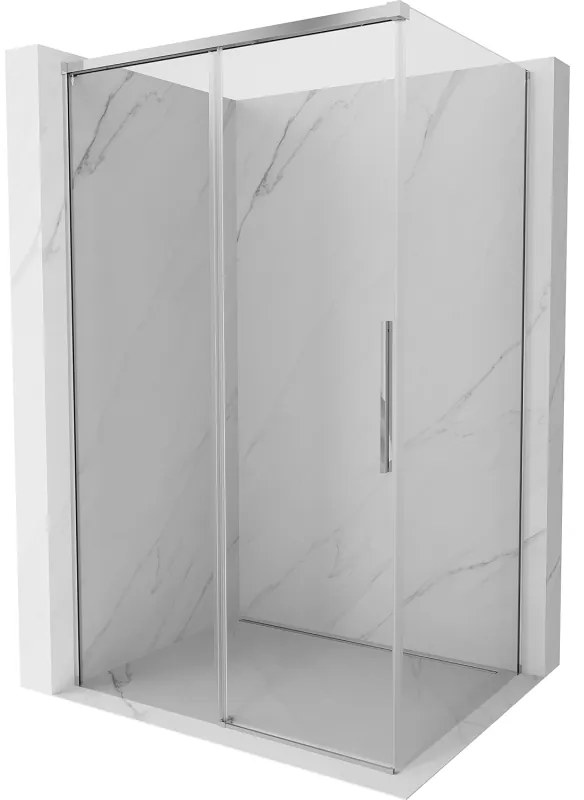 Mexen Rox, posuvný sprchový kút 100 x 85 cm, číre sklo, chrómový profil, 8C2-100-085-01-00