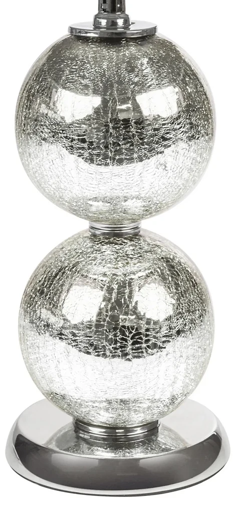 STOLOVÁ LAMPA SELMA (01) (FI) 36X61 CM STRIEBORNÁ