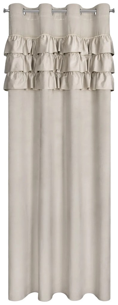 ZATEMŇOVACÍ ZÁVES NA KRÚŽKOCH SAMI 140X250 CM BÉŽOVÁ