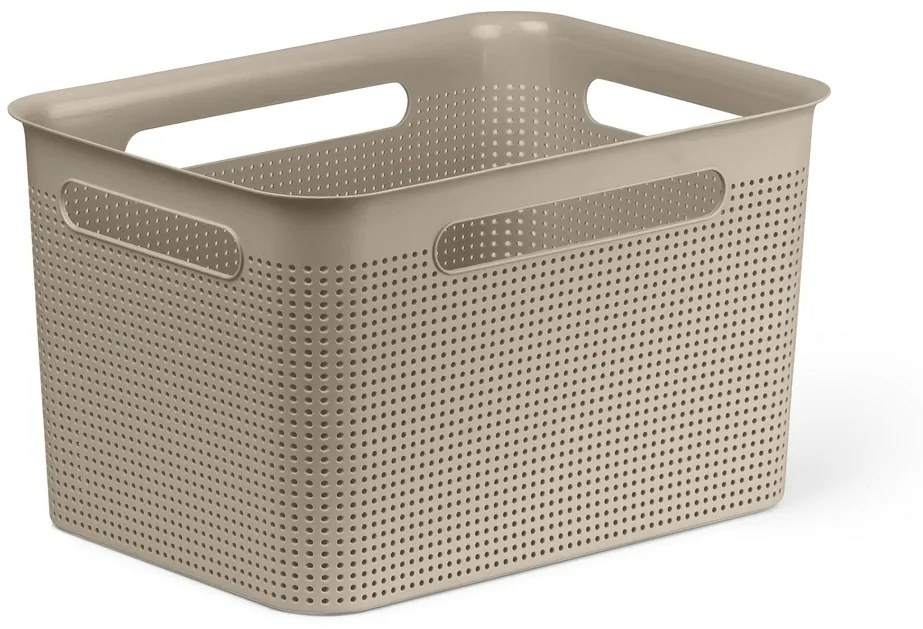 ROTHO Úložný box BRISEN 16L - cappuccino