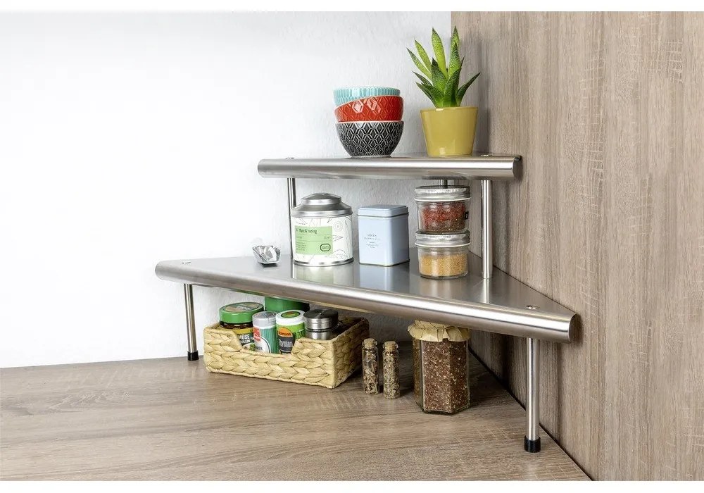 Prídavná polička z nehrdzavejúcej ocele Massivo - Maximex