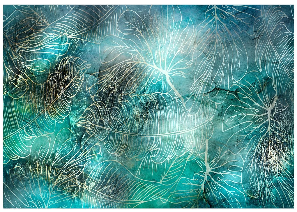 Artgeist Fototapeta - Turquoise Vegetation Veľkosť: 200x140, Verzia: Standard