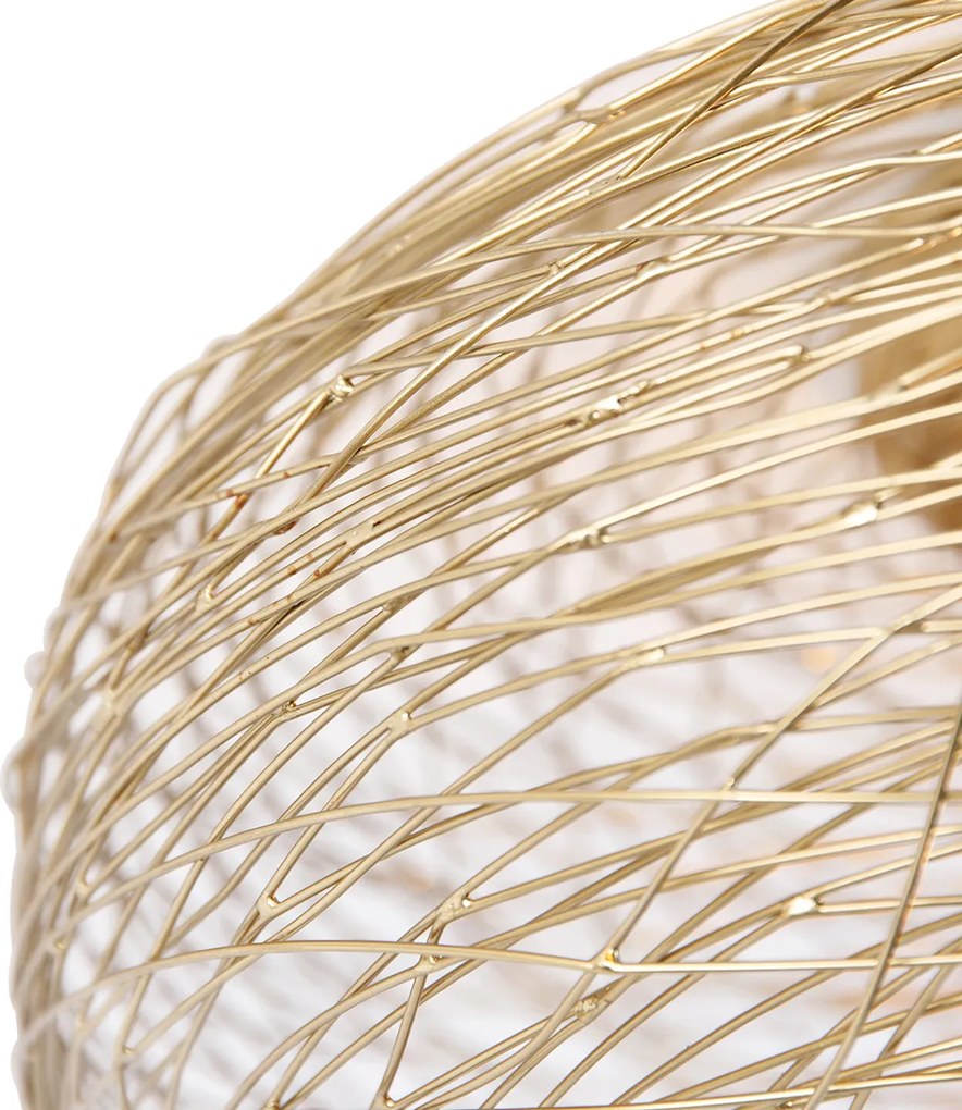 Inteligentné stropné svietidlo zlaté oválne vrátane Wifi G95 - Sarella