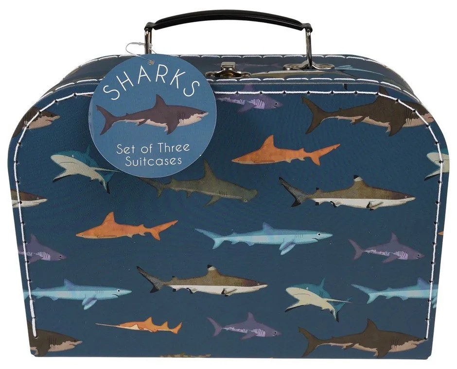 Detské kufríky v súprave 3 ks Sharks - Rex London