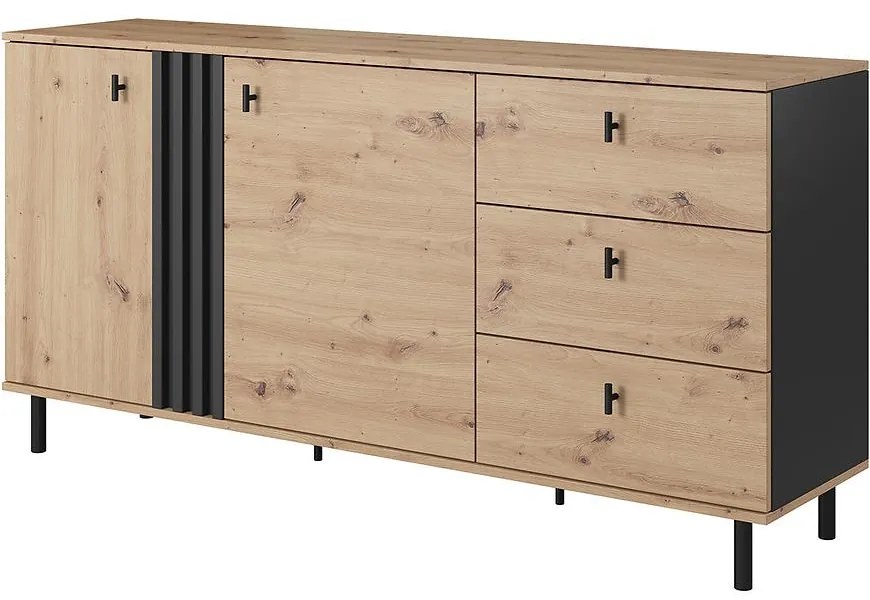 Komoda Madis D Dub Artisan/Antracyt