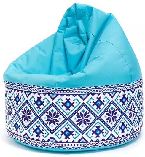 Sedací vak Viper Folk Outdoor Tiahome - krémovo červená