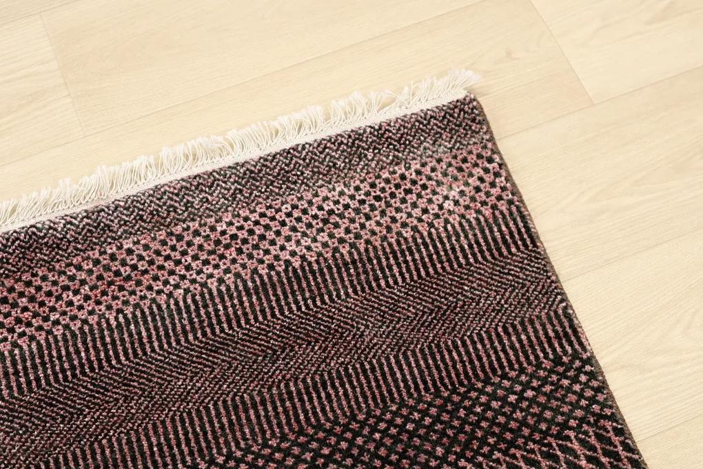 Diamond Carpets koberce Ručne viazaný kusový koberec Diamond DC-MCN Black / rust - 245x305 cm