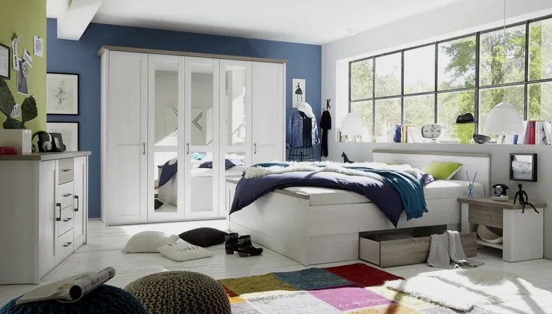 Šatníková skriňa Luca, 5-dverová