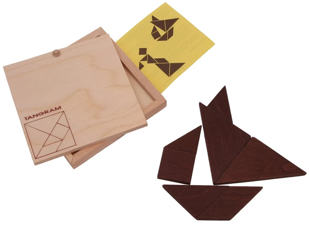 Drevená skladačka TANGRAM