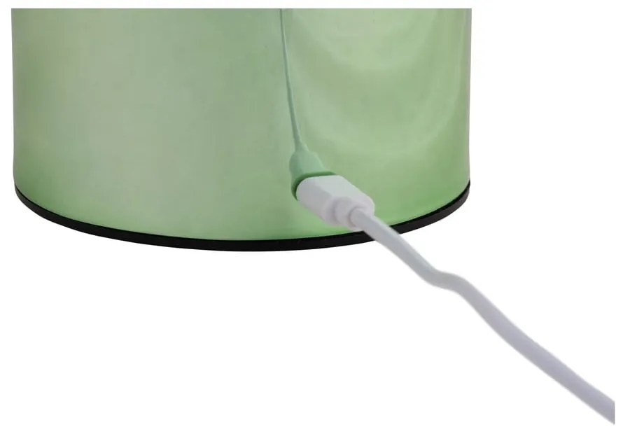 Svetlozelená LED stolová lampa s kovovým tienidlom (výška 14 cm) Impetu – Leitmotiv