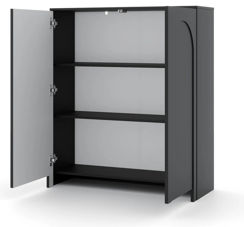 Komoda Arco 100 cm čierna II