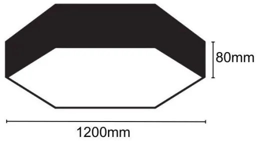 LED Stropné svietidlo LED/120W/230V 4000K pr. 120 cm