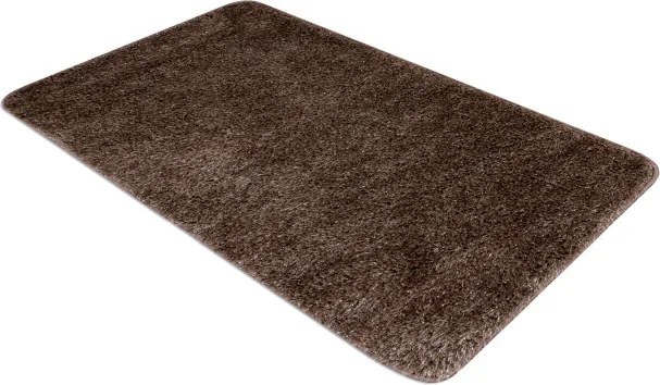 Kúpeľňový koberček SYNERGY glamour / lurex, hnedý