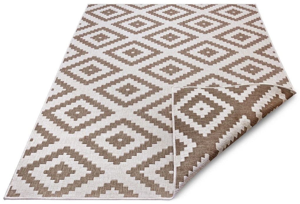 NORTHRUGS - Hanse Home koberce Kusový koberec Twin-Wendeteppiche 105460 Linen – na von aj na doma - 80x150 cm