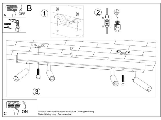 Bodové svietidlo EYETECH 4xG9/12W/230V biela