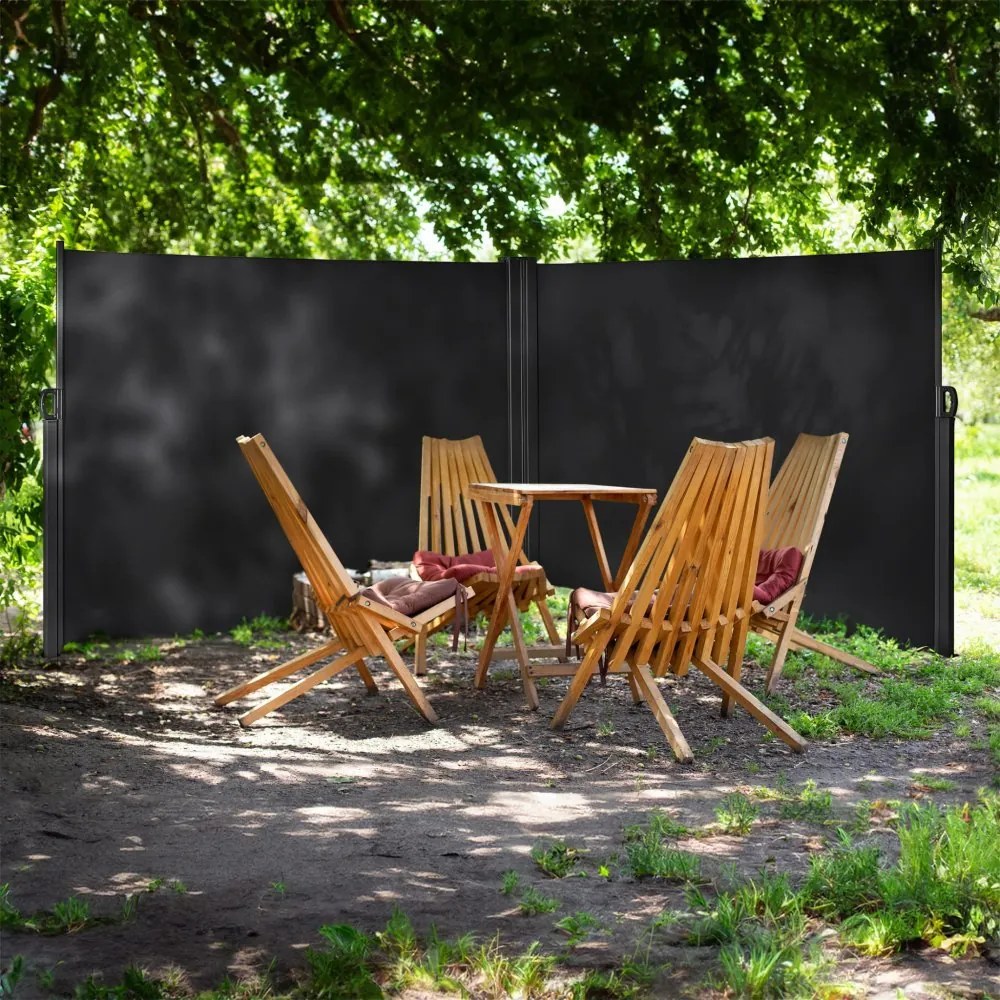 Bočná terasová markíza 200×600 cm – antracitová