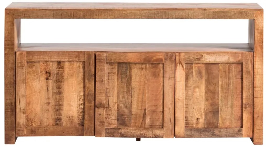 furniture-nabytek.cz - Masivní komoda County z mangového dřeva, lakovaná, hnědá – 160×45×85 cm