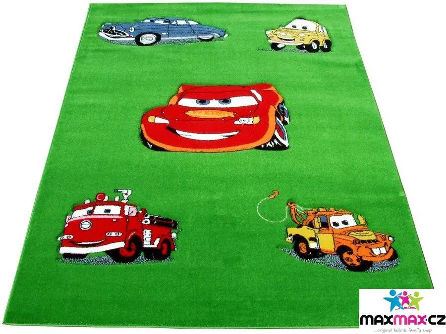 MAXMAX Detský koberec CARS green