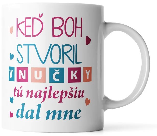 Sablio Hrnek Když Bůh stvořil vnučky - 890 ml - XXL