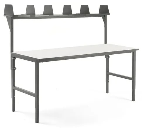 Dielenský stôl Cargo, 2000x750 mm, horná polica