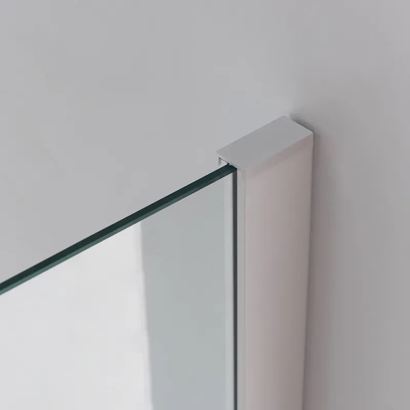 BPS-koupelny Päťuholníkový sprchový kút KZ91A WH 80x80 biela/transparent - bez vaničky