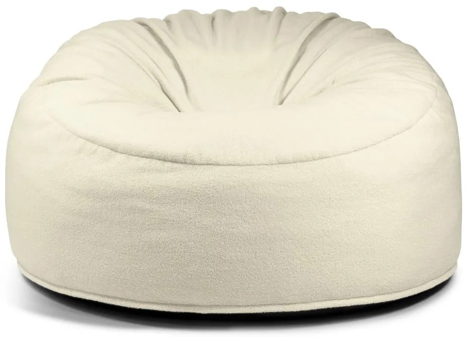 Hnedý sedací vak z textílie buklé Om 135 – SLOWDOWN