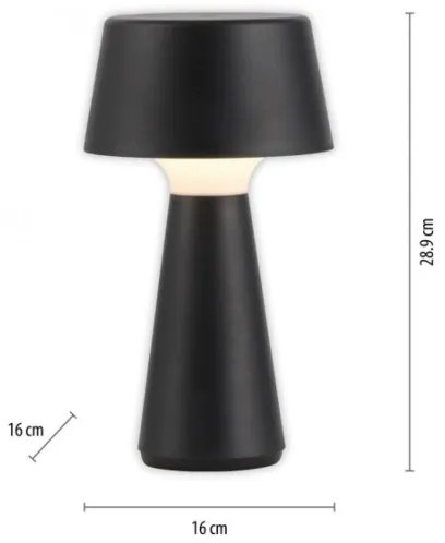 JUST LIGHT. 19260-18 - LED Stmievateľná vonkajšia lampa ABERA LED/3W/3,7V IP54