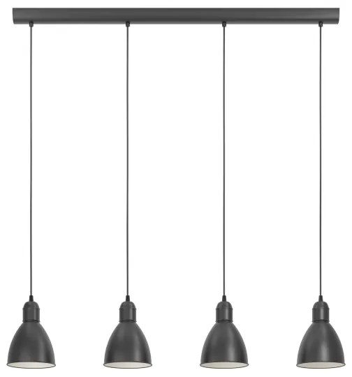 Eglo 49466 - Luster PRIDDY 4xE27/60W/230V