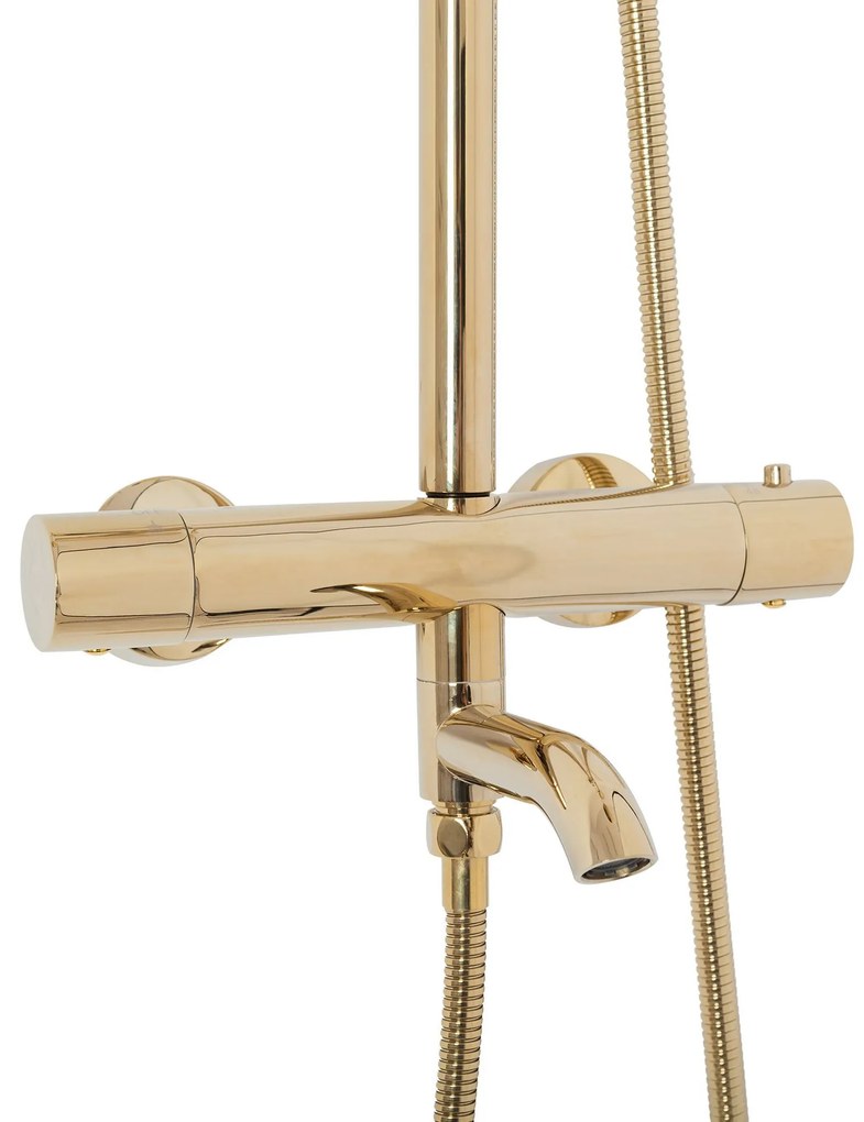 Rea Lungo, sprchový set s vaňovým výtokom, zlatá lesklá, REA-P4114