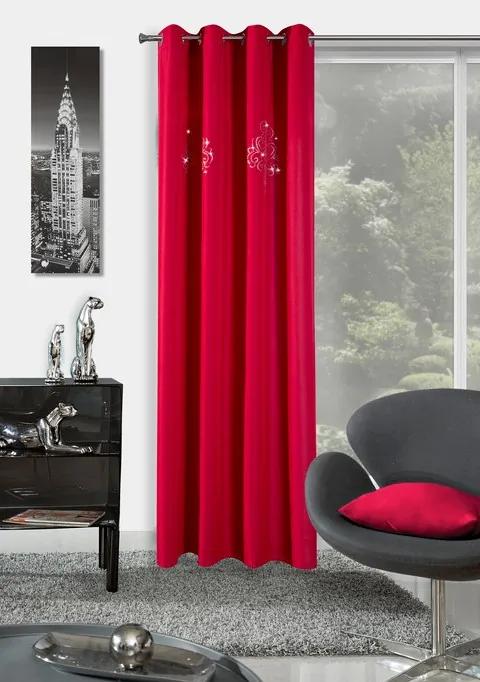 Luxusné červené závesy na okná | BIANO