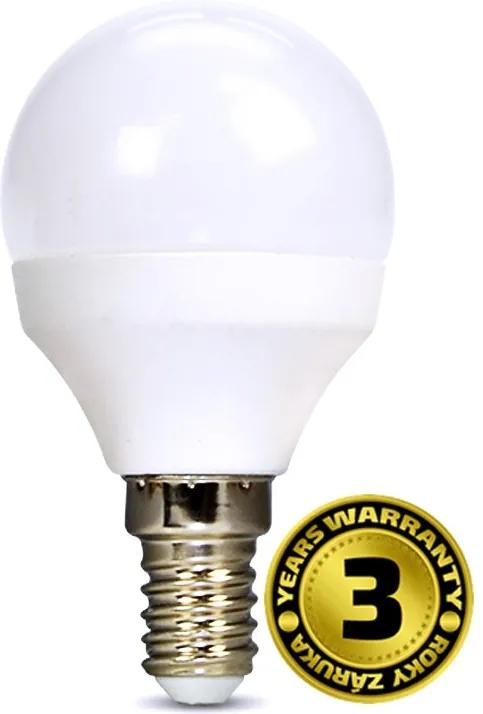 Solight Žiarovka LED WZ420 miniglobe, 6W, E14, 6000K, 450lm, studená bílá WZ420