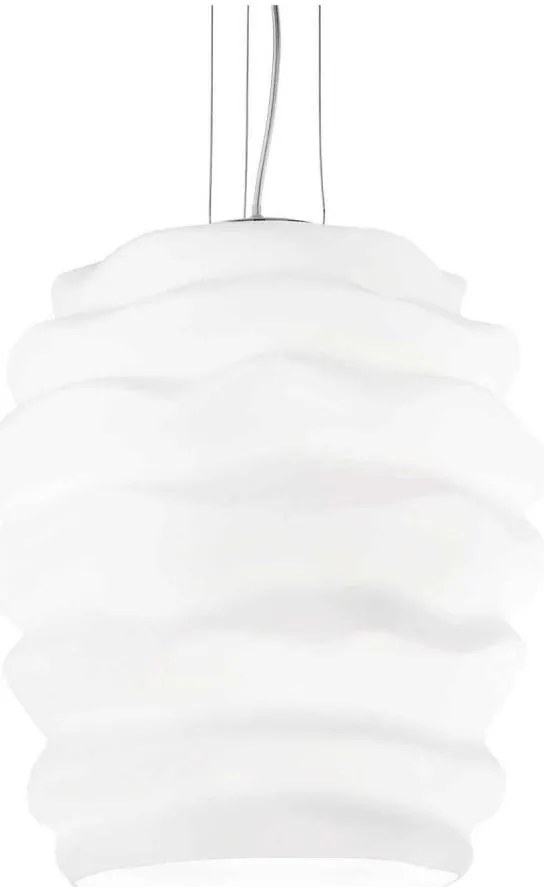 Ideal Lux - Luster na lanku KARMA 1xE27/60W/230V pr. 38 cm biela