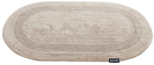 Kúpeľňový koberček Javo Cotton béžový ovál