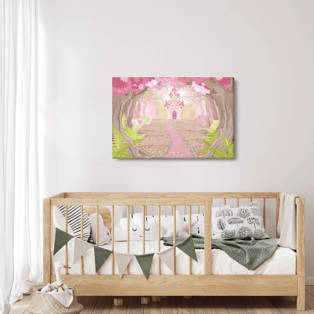 Obraz - Cesta do ružového kráľovstva (90x60 cm)