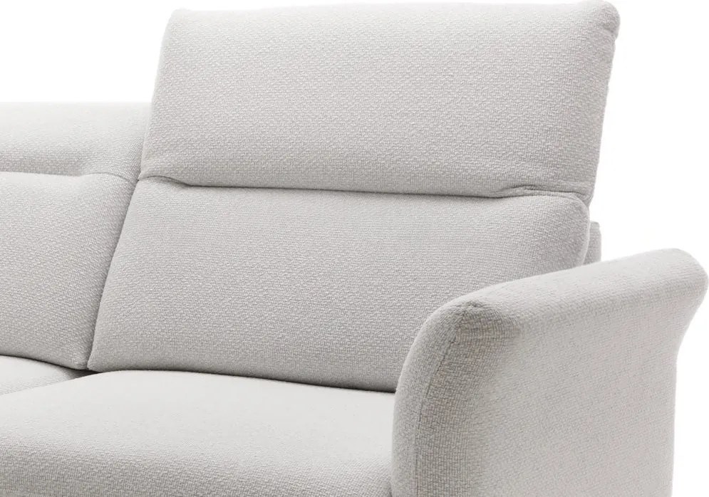 Rohová sedacia súprava Sienna 2, svetlo šedá látka, ľavý roh