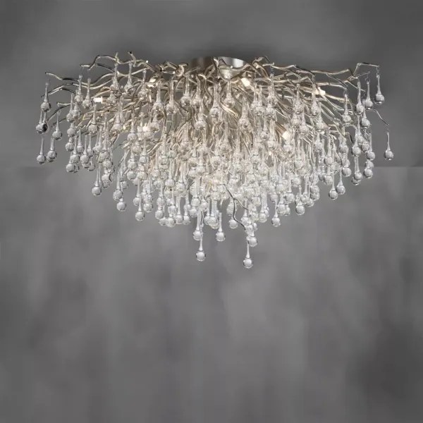 Paul Neuhaus 8092-55 - Prisadený luster ICICLE 14xG9/40W/230V priemer 100 cm chróm