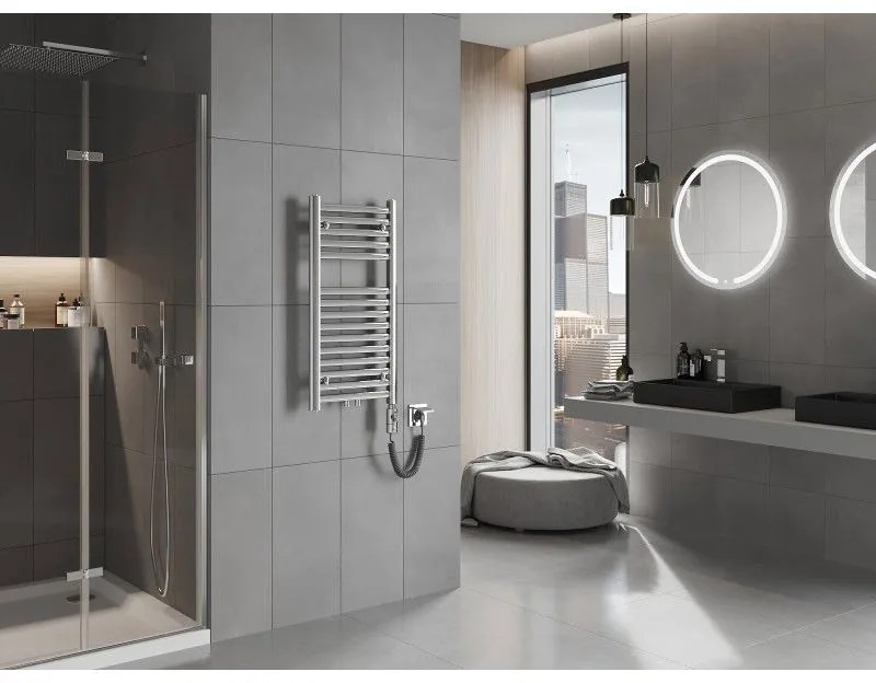 Mexen Hades, elektrické vykurovacie teleso 800 x 400 mm, 300 W, chrómová, W104-0800-400-2300-01