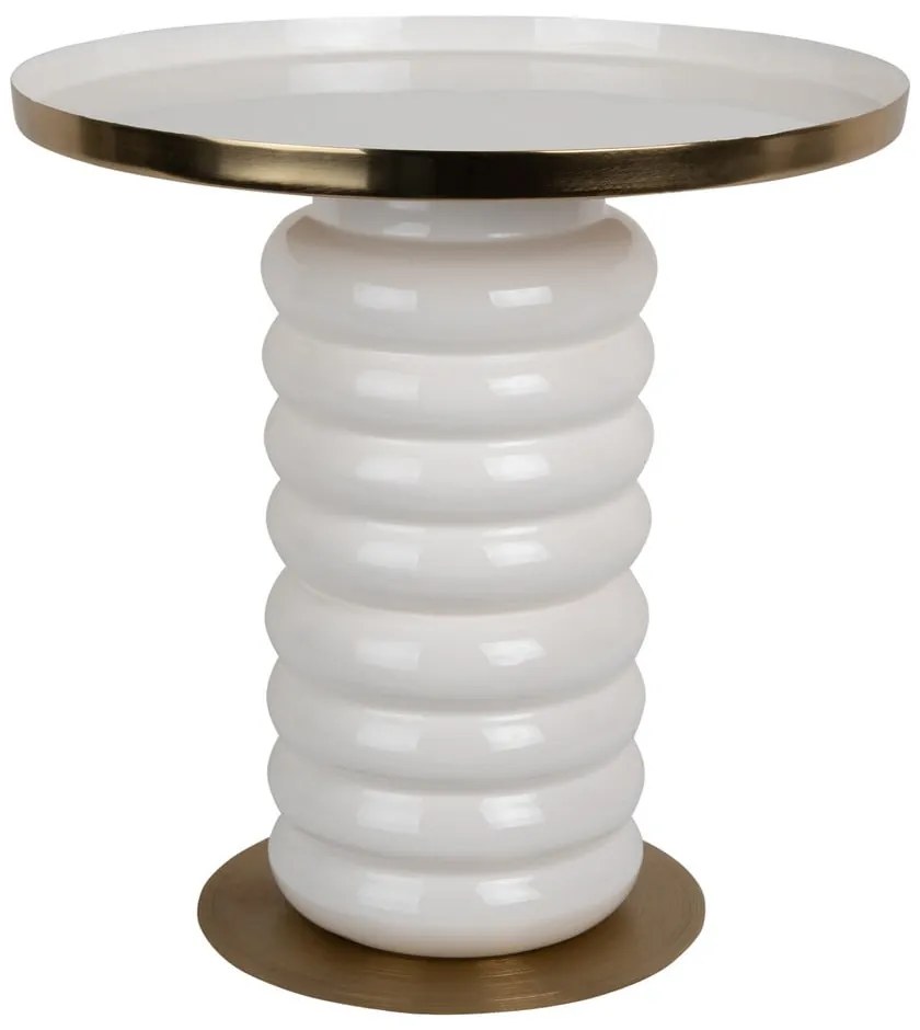 Kovový okrúhly odkladací stolík ø 41 cm Ruby – Leitmotiv