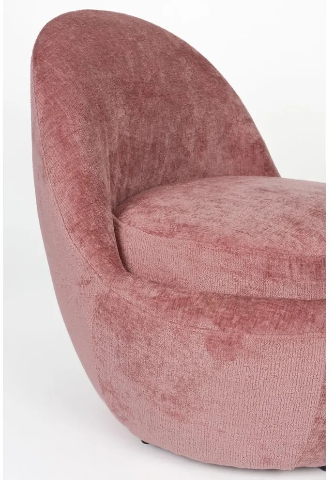 Ružové kreslo Nash – White Label