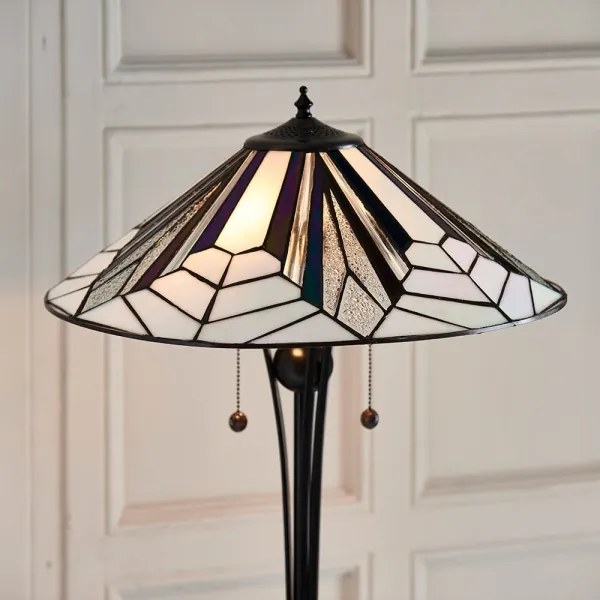 Endon 63934 - Stojaca lampa Tiffany ASTORIA 2xE27/60W/230V pr. 48 cm