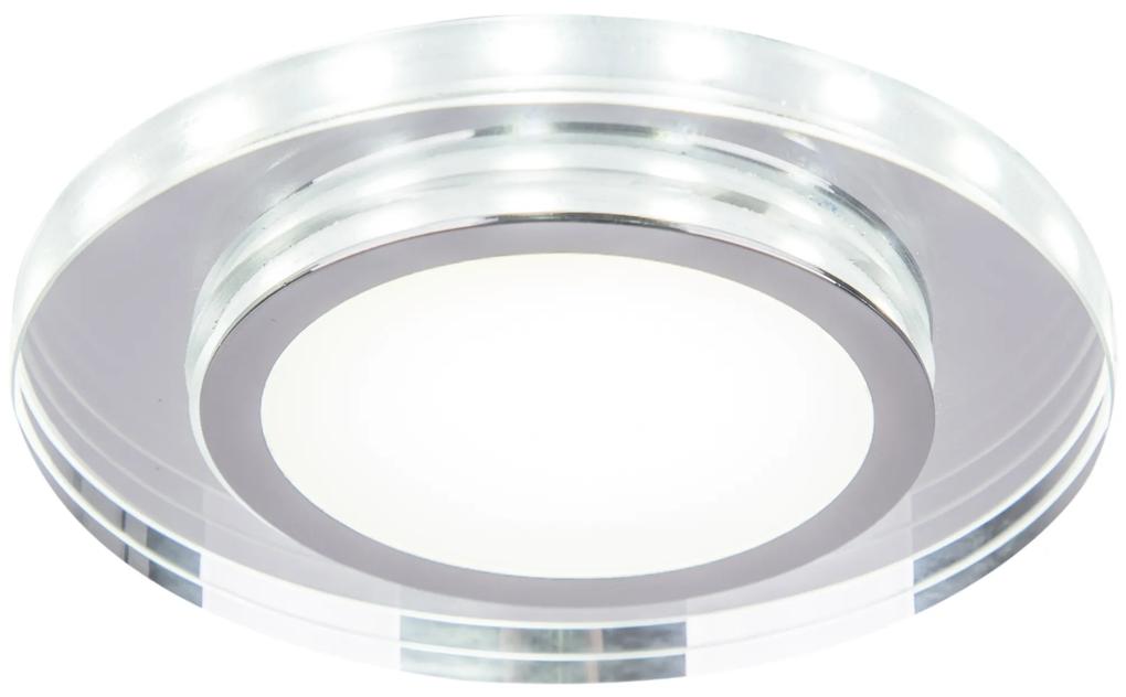 CLX Stropné moderné podhľadové LED osvetlenie PRISCILA, 10W, studená biela, 12,5 cm, okrúhle
