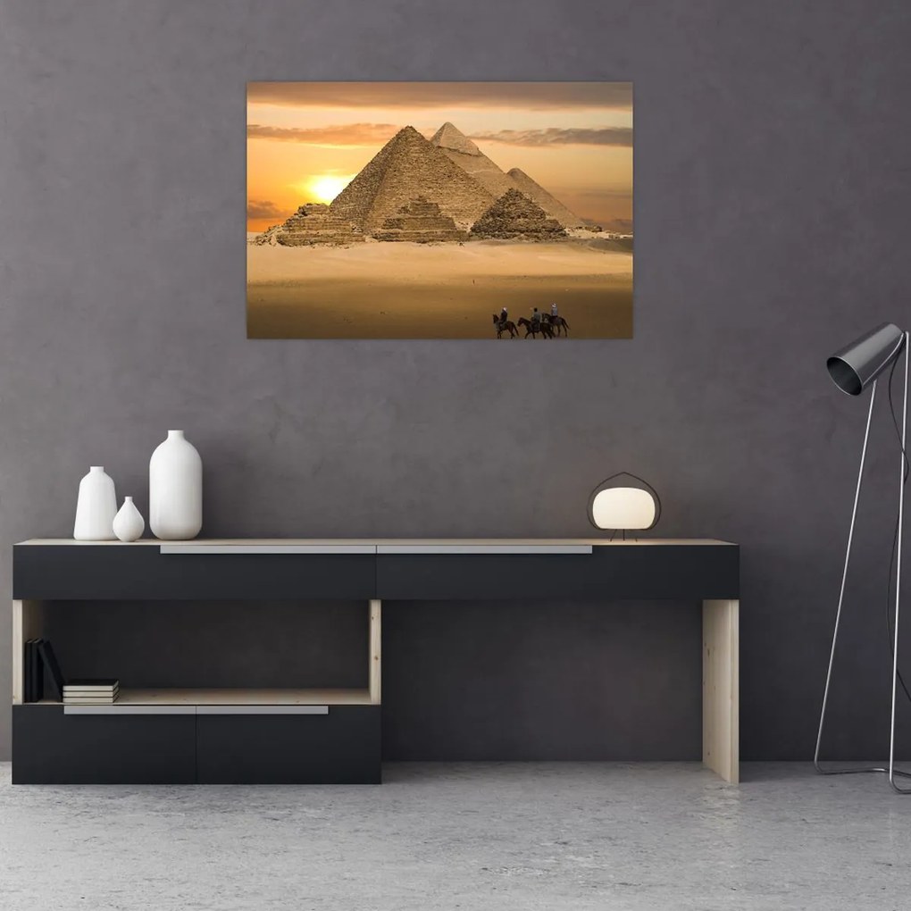 Obraz - Pyramídy (90x60 cm)