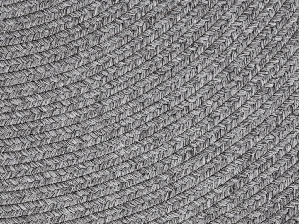 Hanse Home, Kusový koberec Braided 105551 Light Grey kruh – na von aj na doma, 200x200 (priemer) kruh, šedá, chodba / predsieň